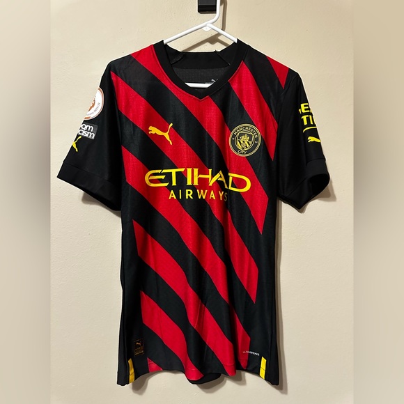Manchester City 22/23 Jack Grealish #10 Authentic Away Jersey - Picture 1 of 3